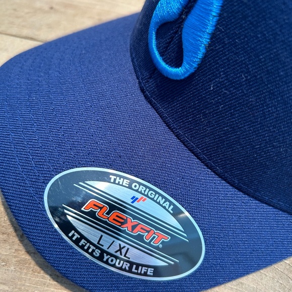 Nixon baseball hat, Flexfit size L/XL, navy blue - Picture 3 of 8